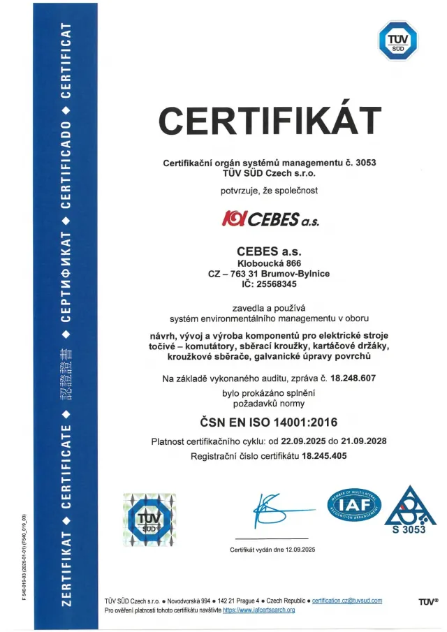 ISO 14001:2016 CZ